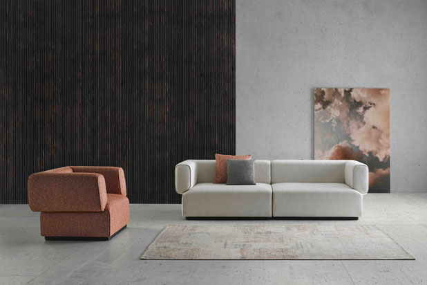 HUG sofa designed by Francesc Rifé for Lebom. Photo by Lebom.