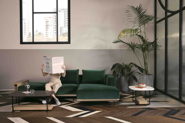NOAH sofa designed by David Dolcini for Lebom. Photo by Lebom.