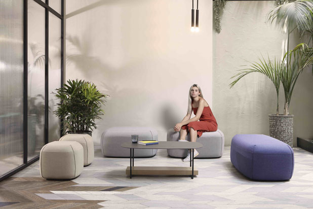 KOH TAO poufs designed by Yonoh for Lebom. Photo by Lebom.