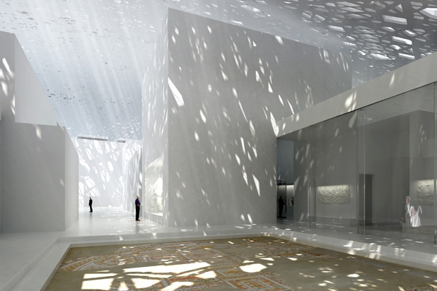 Paralum luminaire in Louvre Abu Dhabi Museum