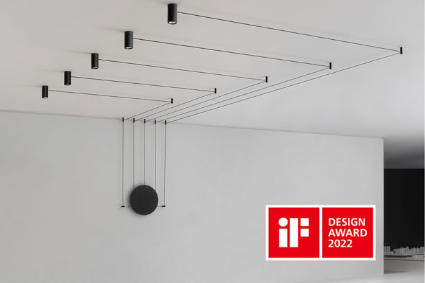 FANCY SHAPE lighting system designed by Rubén Saldaña para Arkoslight - IF Design Award 2022 winner.