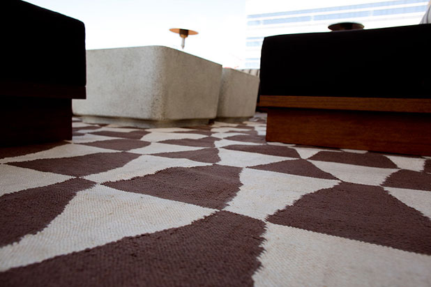 NOW Carpets rugs cover the rooftop of NeueHouse Hollywood
