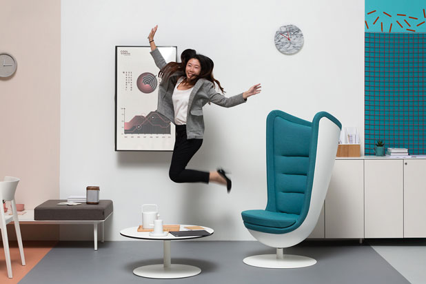 The graphic campaign by Odos Design to brong Actiu´s “Cool Working” philosophy