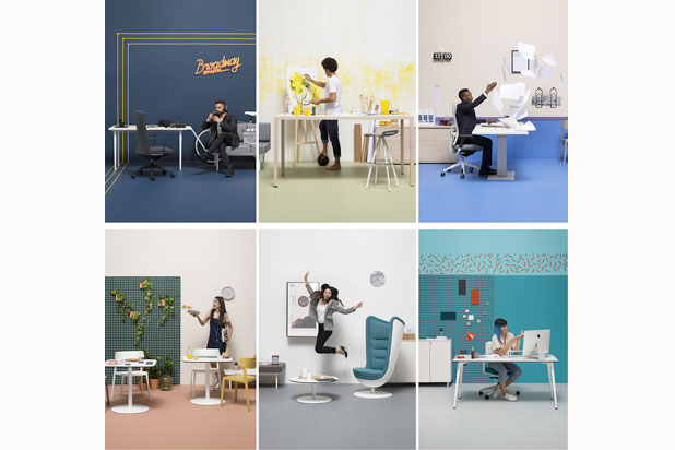 The graphic campaign by Odos Design to brong Actiu´s “Cool Working” philosophy