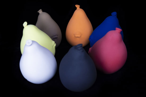 Small balloons with mouths by Popcelain Gallery