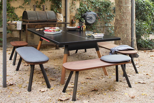 'You and Me' benches and table