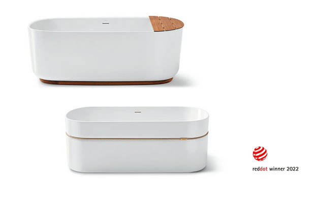 CALMA y TEMPO bathtubs designed by Jorge Herrera for Sanycess. Red Dot Design Award 2022 winners.