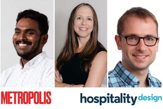 Avinash Rajagopal, Metropolis Editor-in-Chief, and Stacy Shoemaker and Matthew Dougherty, respectively Editor-in-Chief and Associate Editor for HD Magazine