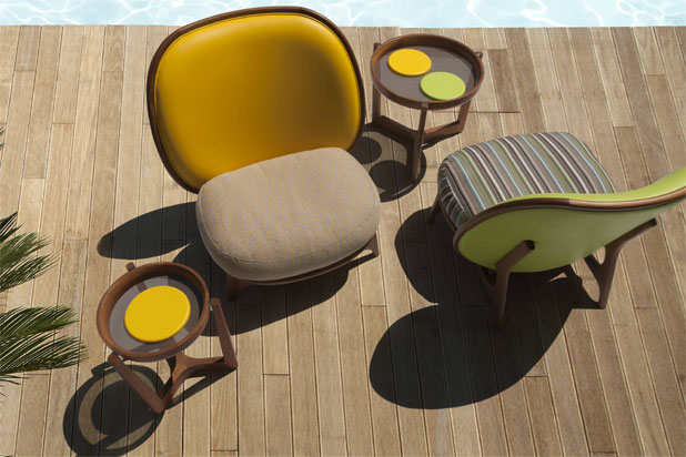 1292 LOTTUS outdoor armchairs by Carlos Soriano Studio for Tecninova. Photo courtesy of Tecninova.