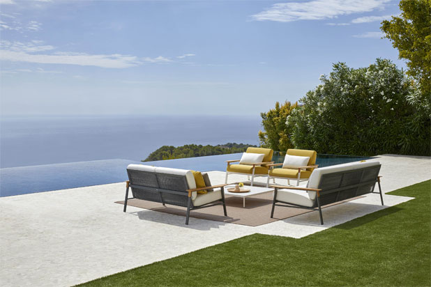 CITY outdoor furniture collection designed by Christophe Pillet for Point. Photo courtesy of Point.
