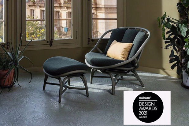 ARMADILLO armchair designed by MUT Design for Expormim, winner of the 'Wallpaper* Design Awards 2021'