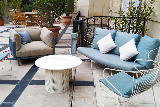 Exhibition at the Spanish Ambassador's residence in Paris, France.