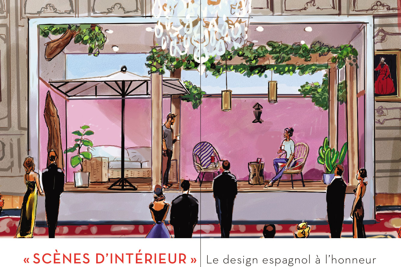 Exhibition of Spanish interior design products in Paris, France