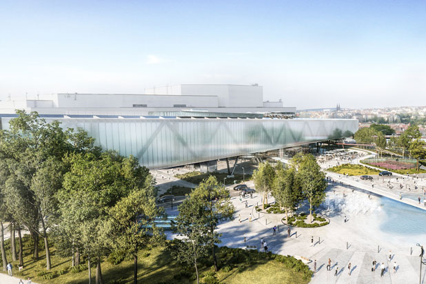 The new Prague Congress Center (PCC) project by OCA Architects and CMC Architects. Photo by Play-time studio.