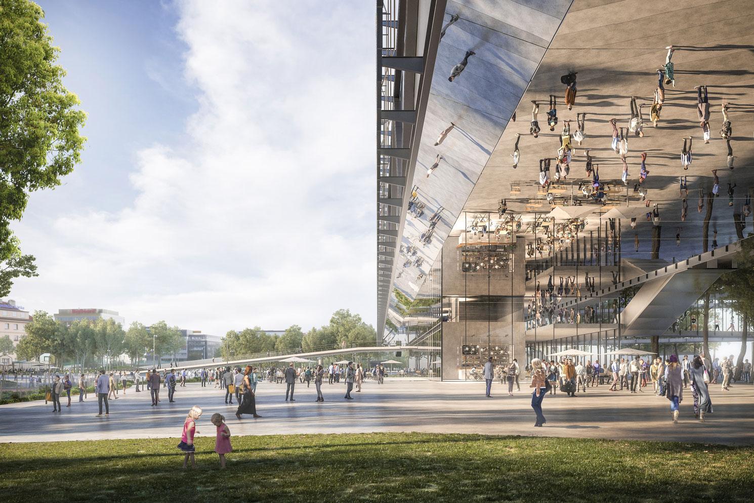 The new Prague Congress Center (PCC) project by OCA Architects and CMC Architects. Photo by Play-time studio.