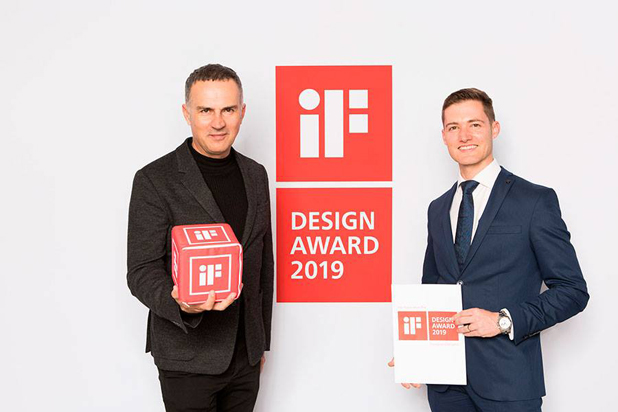 Ramón Esteve and Noken receiving the iF AWARD award. Photo: courtesy of Ramón Esteve