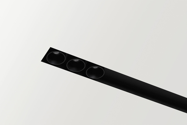 BLACK FOSTER ceiling recessed, designed by Rubén Saldaña for Arkoslight. Photo by Arkoslight.