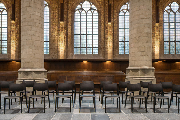 Stua’s Laclasica chair in the Nieuwe Kerk church in Delft (Netherlands)