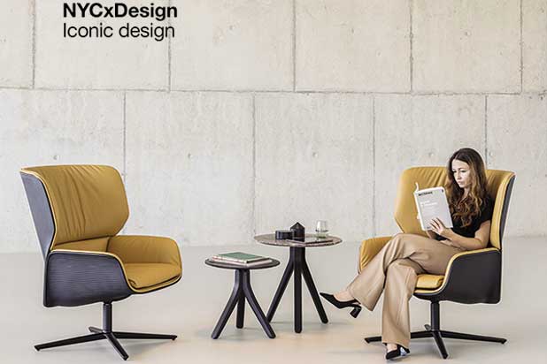 NUEZ LOUNGE BIO armchair by Patricia Urquiola for Andreu World. Winner of a 2021 NYCxDesign Award in the “Iconic Design” category