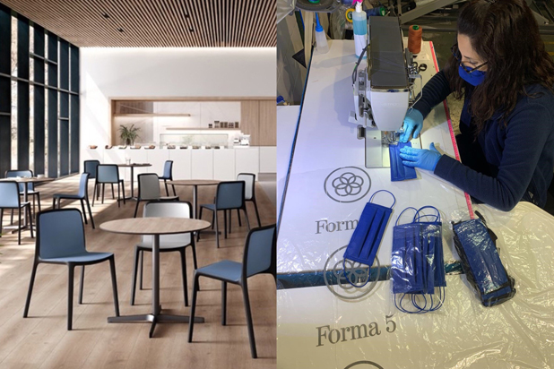 Forma5 Group´s furniture and solidarity initiatives. Photos courtesy of Forma5 Group.