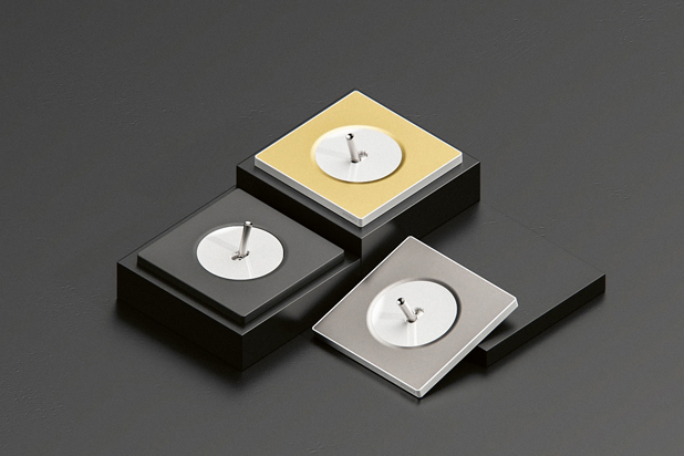 DOM wiring devices designed by Lúcid Design for Fontini. Red Dot Design Awards 2023 winner.