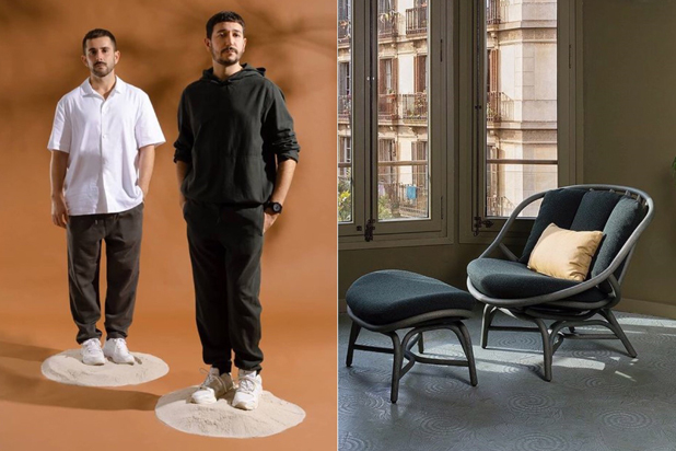 Alberto Sánchez and Eduardo Villalón (Mut Design) and Armadillo armchair designed for Expormim.