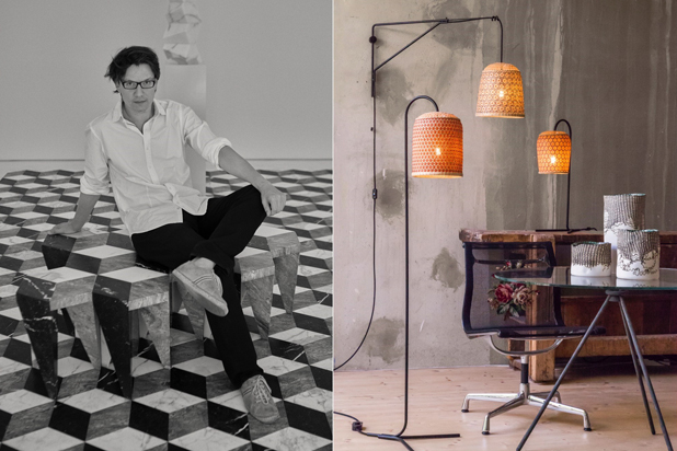 Álvaro Catalán de Ocón and some of his collections (Pet lamp and Ceramics Cu)