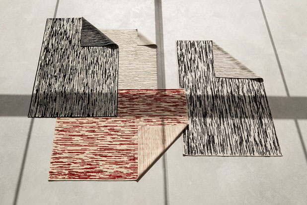 DOBLECARA rugs collection by Ronan Bouroullec for nanimarquina. Photo by ©Albert Font, courtesy of nanimarquina.