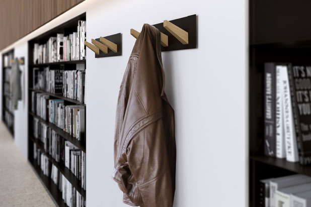 SECOND TREE WALL wall hangers designed by Pablo Gironés for ST Systemtronic. Photo courtesy of ST Systemtronic.