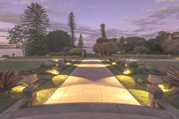 Bamboo Lamps at the “Government House” gardens in Sidney, Australia. Photo by Jackie Chan, courtesy of Vibia.