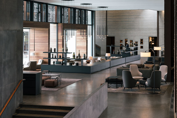SLIM and BALANCE lamp by Vibia at the Retreat hotel. Photo by © Giorgio Possenti. Courtesy of Vibia