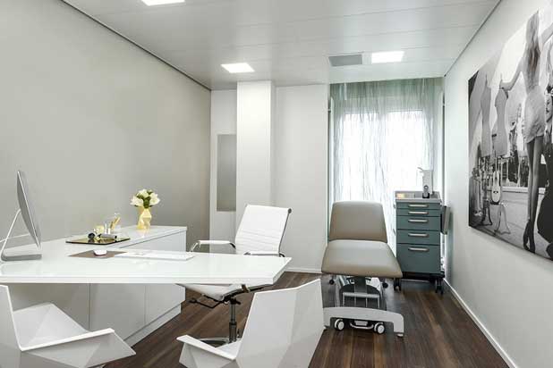 FAZ collection by Ramón Esteve for Vondom at the Dermanence Hautarzt clinic in Zurich, Switzerland. Photo courtesy by Vondom.