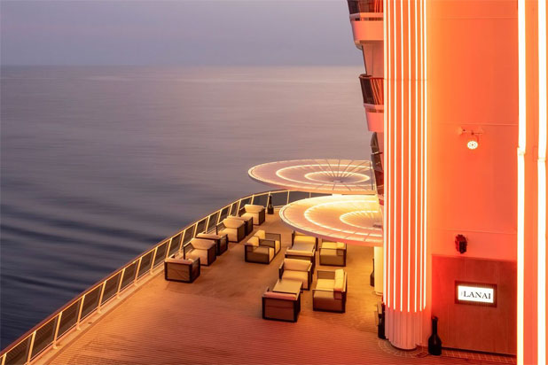 FACTORY collection designed by Ramón Esteve for Vondom on the ship MSC World Europa. Photo courtesy of Vondom.