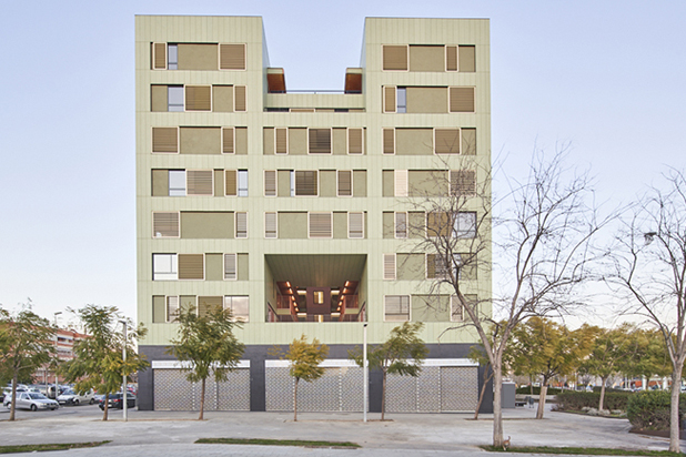 FAD Awards 2020-Architecture: '79 Social Dwellings at Saló Central”, Sant Boi de Llobregat (Barcelona). Photo by José Hevia, courtesy of Arquinfad.
