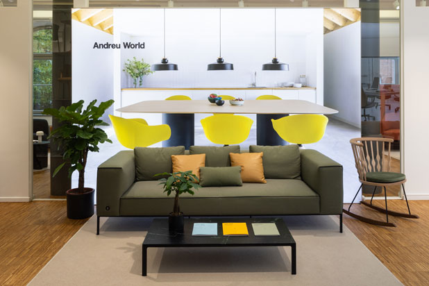 Showroom de Andreu World en Múnich (Alemania). Foto cortesía de Andreu World. 