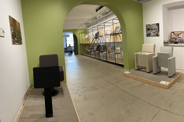 Showroom de Figueras Seating en Nueva York (EEUU). Foto cortesía de Figueras Seating.