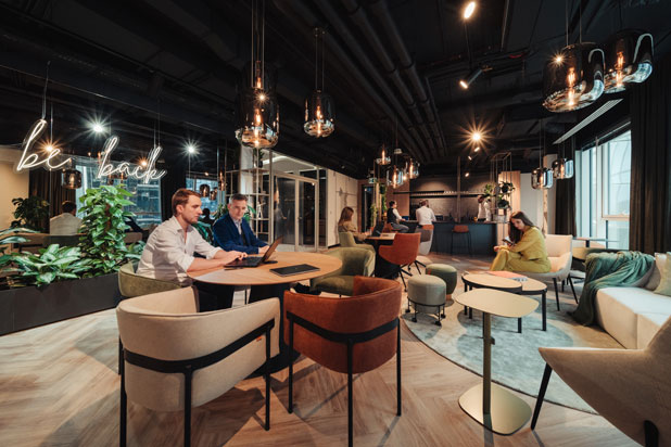 esPattio furniture at the Coworking x The Shire in Warsaw, Poland. Photo courtesy of The Shire/esPattio  