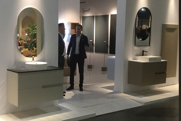 Stand de Duplach en el Salone Internazionale del Bagno en Milán. 