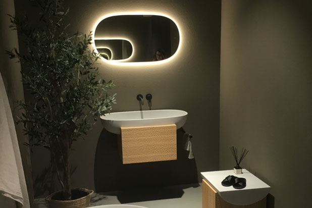 Colección de lavabos, bañeras, muebles y accesorios de baño ARA del Studiopepe para Inbani. Foto cortesía de Inbani.