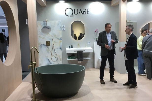 Stand de Quare Design en el Salone Internazionale del Bagno en Milán. 