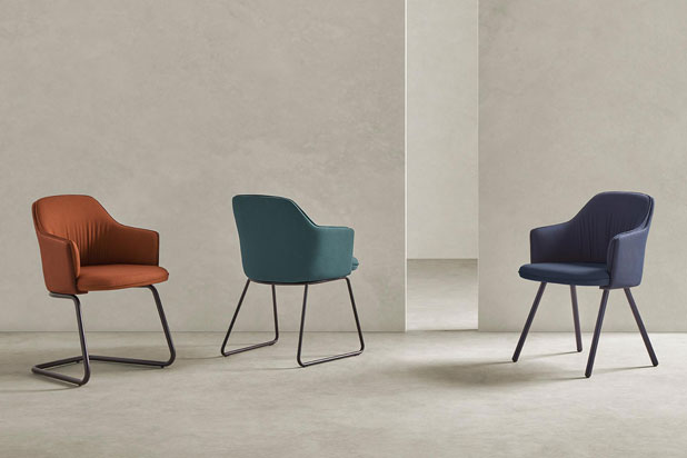 Sillas IGGY diseñadas por Patrick Norguet para Mobboli. Foto cortesía de Mobboli.