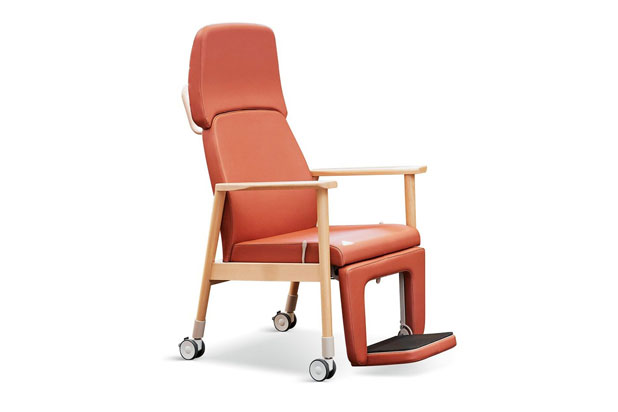 Butaca para personas con movilidad reducida CALA diseñada por Alegre Design para Seniorcare Interiors. Foto cortesía de Seniorcare Interiors. 