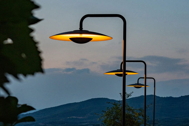 Marset´s outdoor lights at the Fattoria de Vignamaggio in Italy. Photo courtesy of @vignamaggio.
