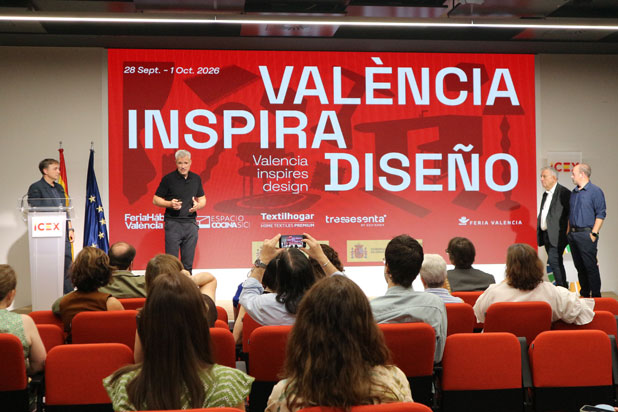 Presentación en Madrid de la Feria Hábitat València, Textilhogar y del València Design Fest 2026.