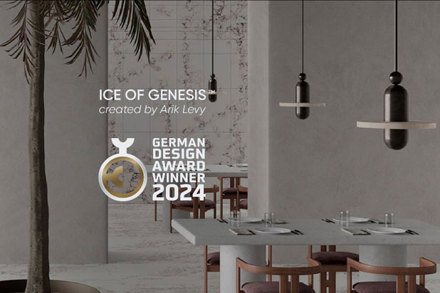ICE OF GENESIS surface collection designed by Arik Levy for Compac. Photo courtesy of Compac.