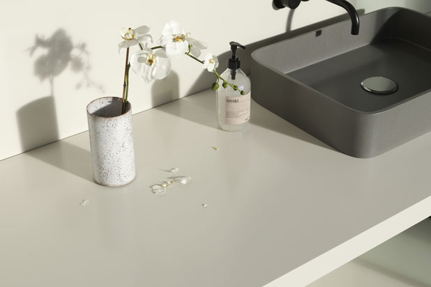 Colección SOLID SUFACES de Silestone, ganadora de un BoY awards 2021. Cortesía de  Cosentino.