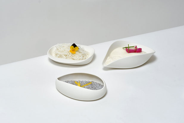 Plaisir tableware designed by Nacar Design for Comas & Partners. Photo courtesy of Comas & Partners.