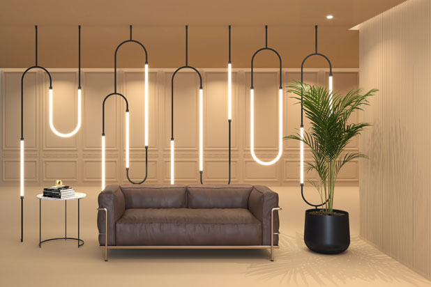 Way modular decorative lighting by Tecsoled. Photo courtesy of Tecsoled.