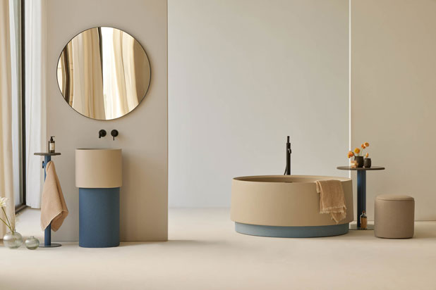 Colección de baño Oasis diseñada por Jorge Herrera para Sanycces. Foto cortesía de Sanycces. 