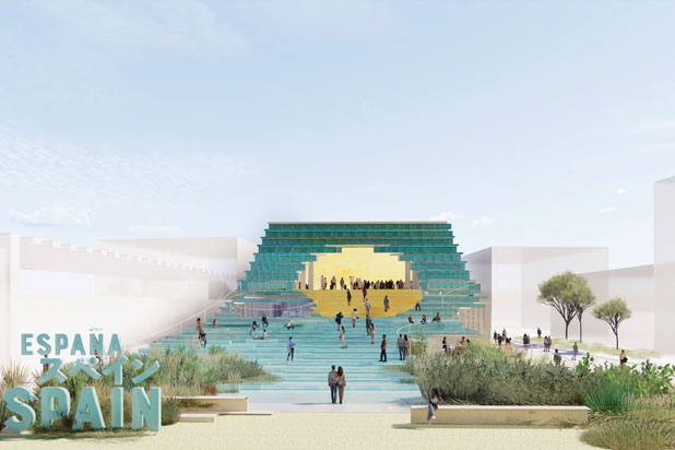 Spain Pavilion for 2025 Osaka World Expo. Photo courtesy of Enorme Estudio/Acción Cultural Española (AC/E).